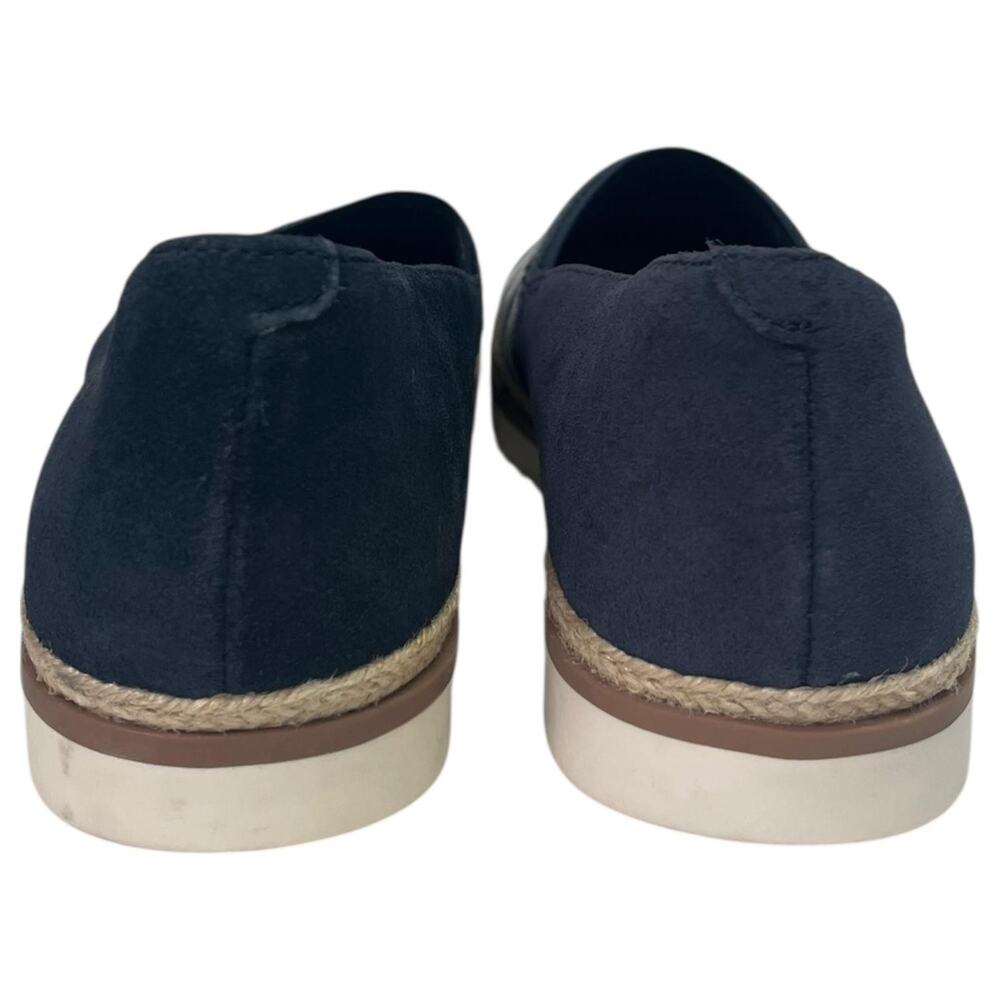 Clarks Shoes Womens 8.5 Blue White Striped Espadrille Slip On Comfort Nautical - Picture 6 of 11